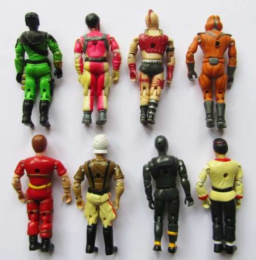 Lot of 8 Old GI Joe Size Action Figures