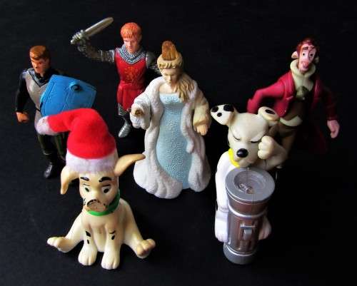 6 Old Disney Character McDonalds Toy Figures