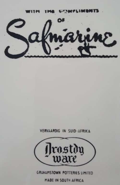 Old Safmarine Shipping Ashtray