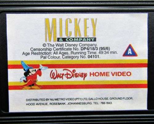 Mickey & Company - Disney VHS Tape (1995)