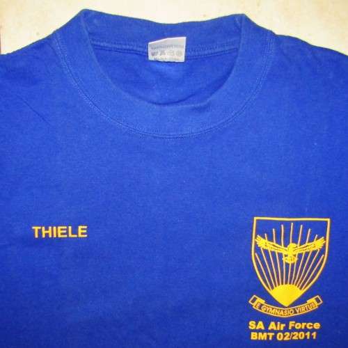 2011 SAAF Air Force Gymnasium PT Instructor Shirt