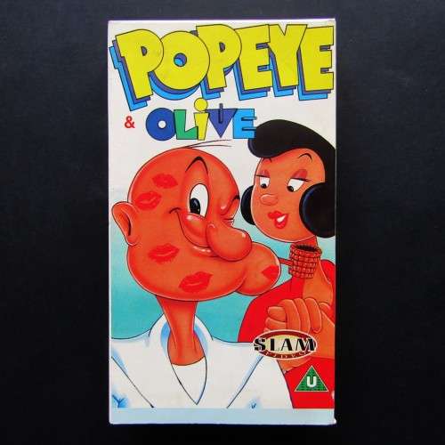 Old Popeye & Olive Cartoon VHS Video Tape