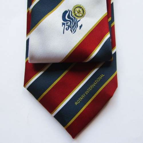 Rotary International 75 Year Neck Tie