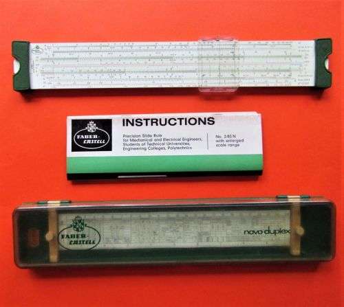 Vintage Faber Castell 2/83 Novo Duplex Slide Rule
