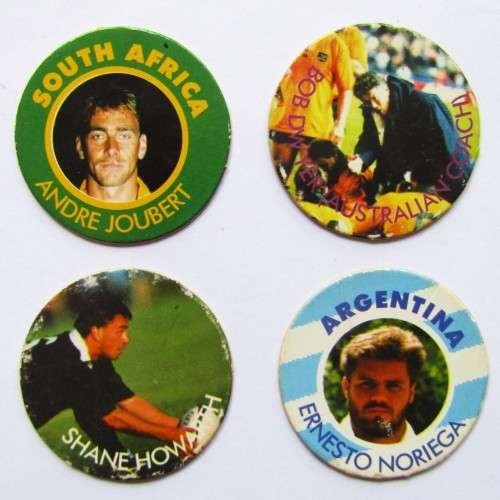 Lot of 4 Rugby Tazo Slamas from the 90`s
