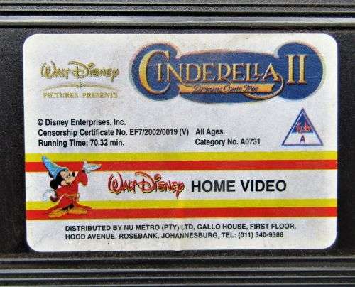 Cinderella II: Dreams Come True - Disney VHS Tape (2002)
