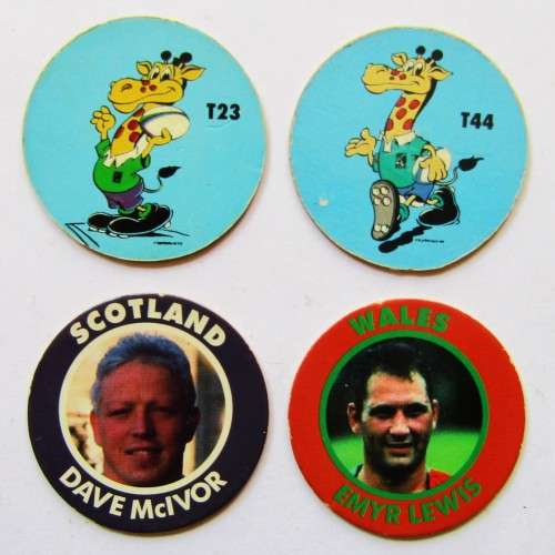Lot of 4 Rugby World Cup Tazo Slammers from 1995