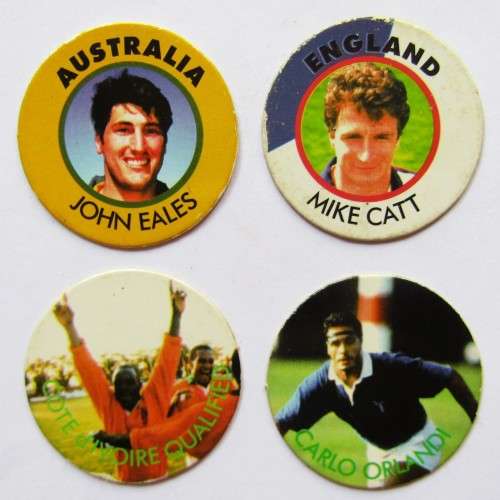 Lot of 4 Rugby Tazo Slamas from the 90`s