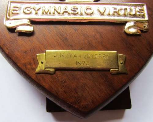 1970 SAAF Airforce Gymnasium Desk Plaque