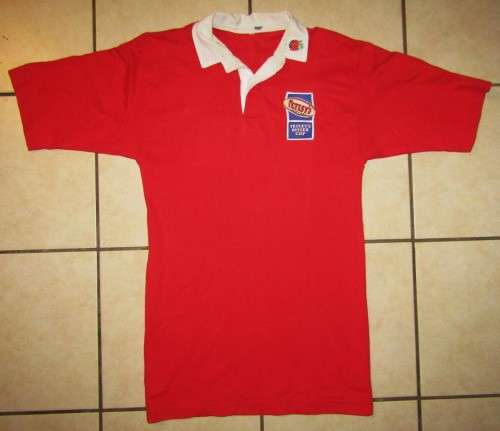 England Tetley`s Bitter Cup Rugby Jersey