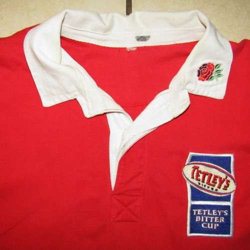 England Tetley`s Bitter Cup Rugby Jersey