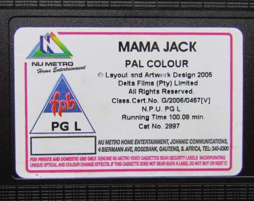 Mama Jack - Leon Schuster - VHS Tape (2006)