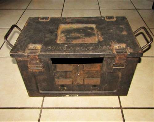 1963 Metal Military Ammo Box
