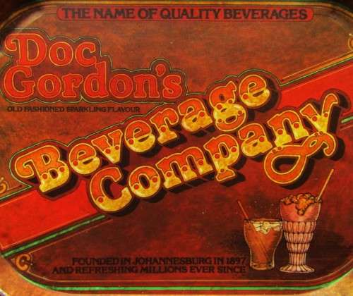 Vintage Doc Gordons Beverage Company Metal Bar Tray