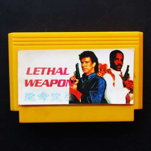 Old Lethal Weapon 8 Bit TV Game Cartridge