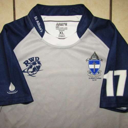 St Alban`s College 1st XV Number 17 Players Rugby Jersey