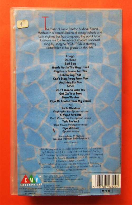Gloria Estefan & Miami Sound Machine - Evolution - VHS Video Tape (1990)