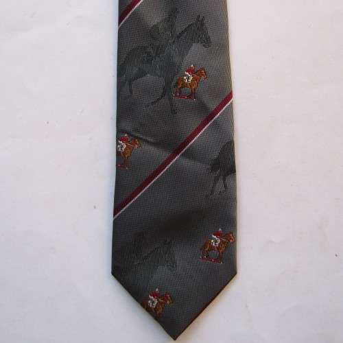 Old Horseracing Jockey on Horse Neck Tie