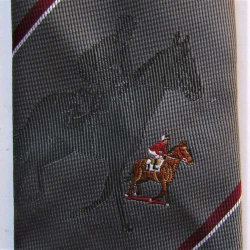 Old Horseracing Jockey on Horse Neck Tie