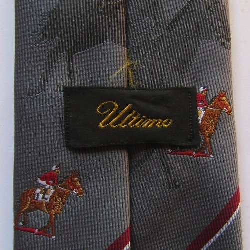 Old Horseracing Jockey on Horse Neck Tie