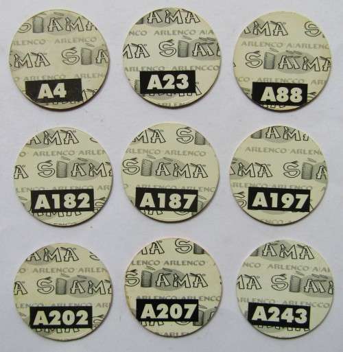 Lot of 9 Rugby Tazo Slamas from the 90`s