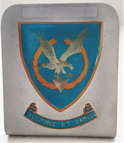 Old SAAF 60 Squadron Metal Desk Plaque