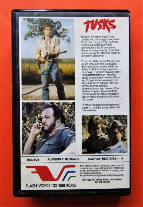 Tusks - Andrew Stevens - VHS Tape (1988)