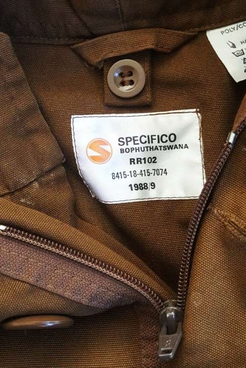 1988 SADF Army Nutria `Aapjas` Jacket