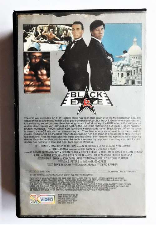 Black Eagle - Jean-Claude Van Damme - Action VHS Tape (1989)