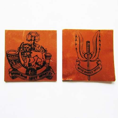 Rhodesian Light Infantry and Special Air Service Beer Coaster Plaques