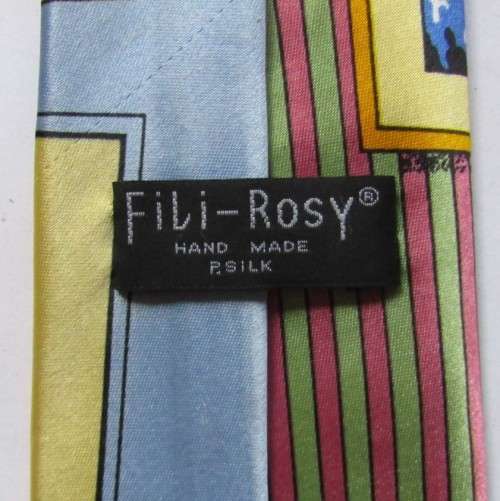 Fili Rosy Hand Made Silk Mickey Mouse Cartoon Neck Tie