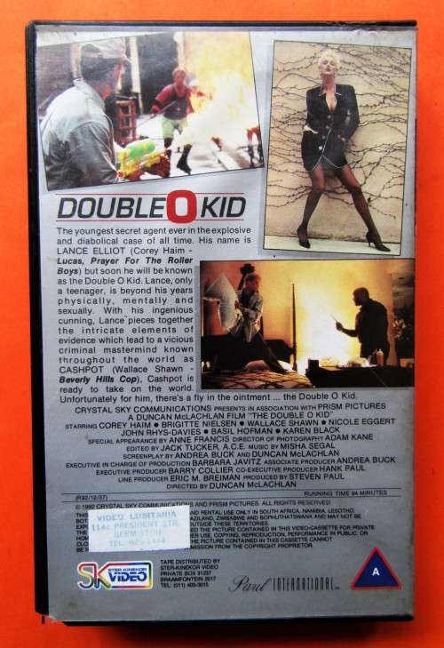The Double 0 Kid - Corey Haim - VHS Tape (1992)