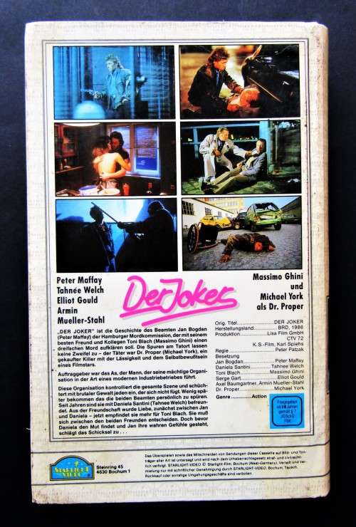 Der Joker - Peter Maffay - German VHS Tape (1986)