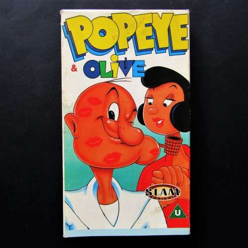 Popeye & Olive - Europe - Cartoon VHS Video Tape