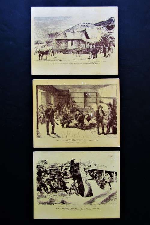Lot of 3 First Boer War Place Mat Plaques