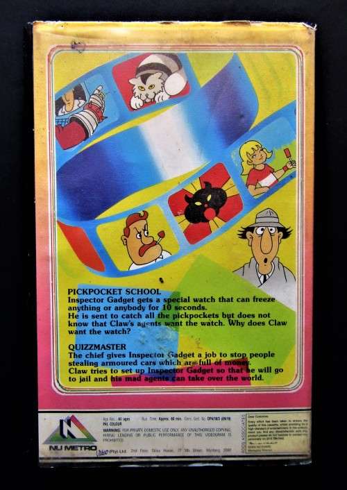 Inspector Gadget - Animated Series VHS Tape (1989)