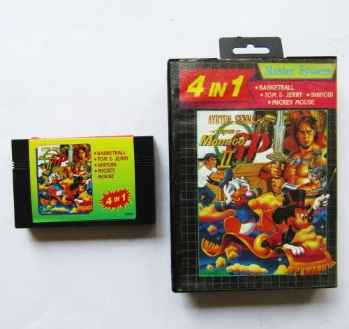 Old 4 in 1 Master System Game