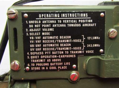 Old SAAF Pilots Emergency Radio with Battery Pack