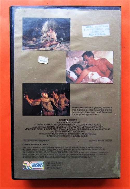 The Naked Country - Action Thriller VHS Tape (1987)