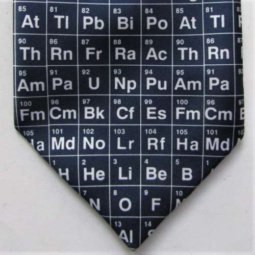 Periodic Table of Elements Geeky Science Neck Tie