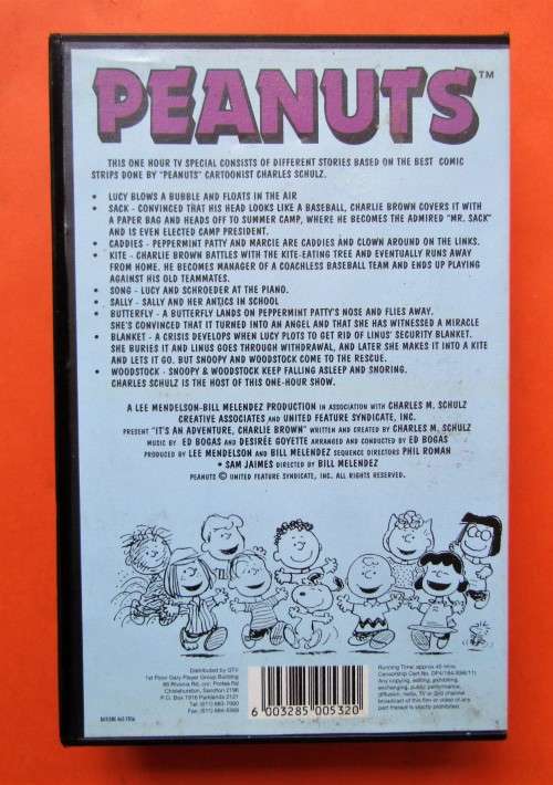Peanuts - Charlie Brown - Animated Cartoon VHS Tape (1996)