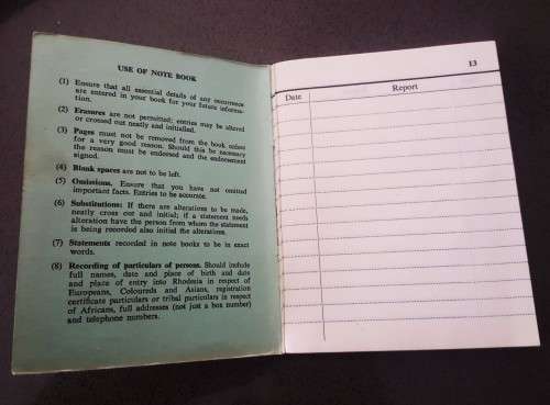 Rhodesia BSAP Pocket Book
