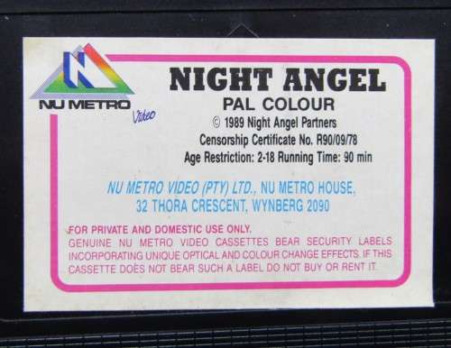 Night Angel - Isa Andersen - Demon Horror VHS Tape (1990)