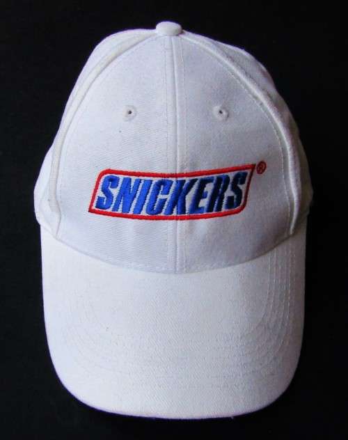 White Snickers Advertising Cap