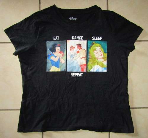 Eat Dance Sleep Repeat - Walt Disney Ladies T-Shirt