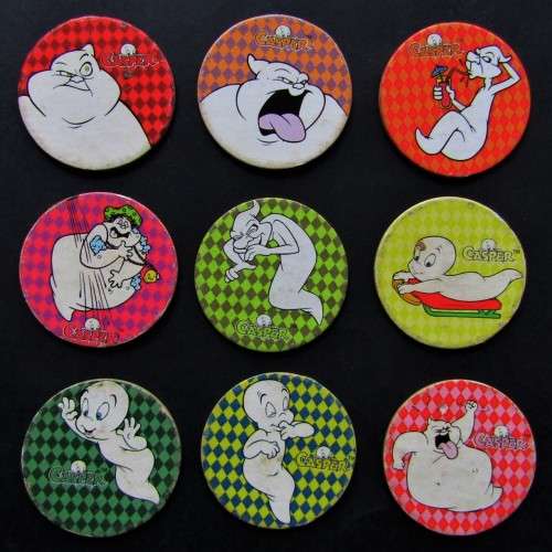Lot of 9 Casper ZapCap Tazo Slammers from 1995
