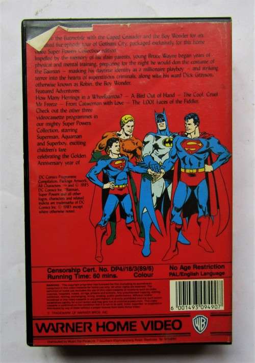 Batman VHS Video Tape from 1989
