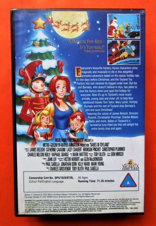 Babes in Toyland - Animated Movie VHS Video Tape (1997)