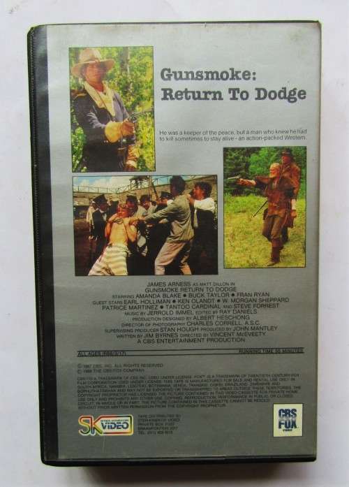 Gunsmoke: Return to Dodge - Western Movie VHS Tape (1988)