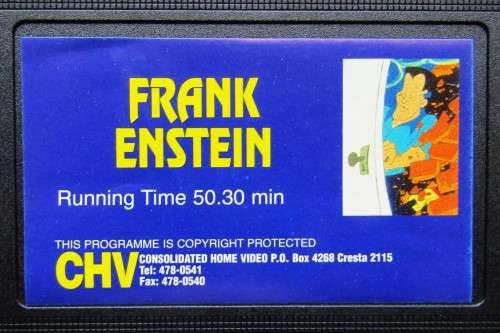 Frank Enstein - 90`s Animation VHS Video Tape